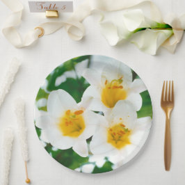 Plato De Papel Leyendas blancas - Símbolo de amor