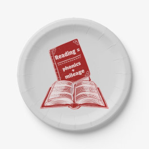 Plato De Papel Leyendo los hongos de kilomeage