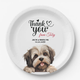 Plato De Papel Lhasa Apso Dog