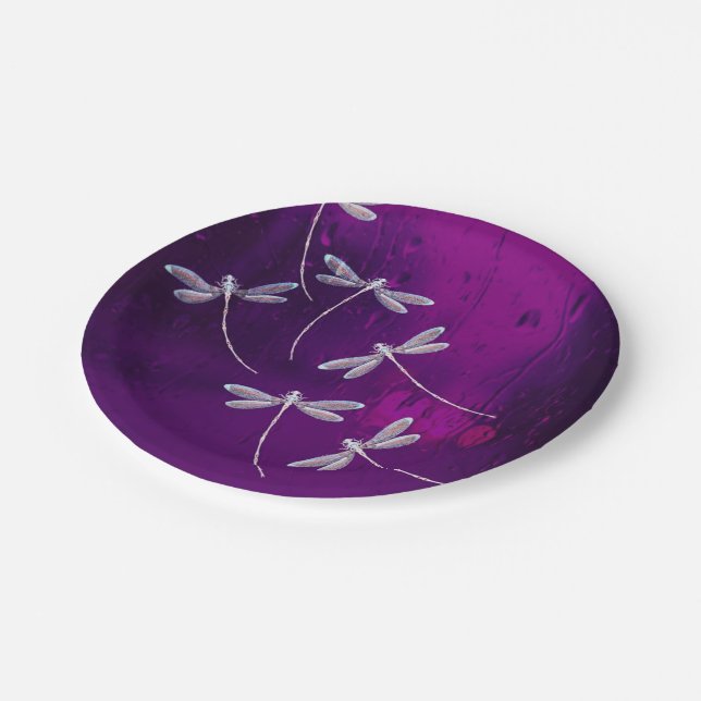 Plato De Papel Libélulas en agua (Angular)