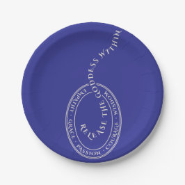 Plato De Papel Liberar a la diosa dentro de la placa de papel