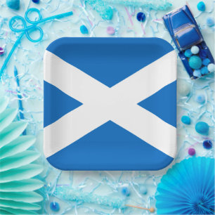 Plato De Papel Libertad de la bandera de Escocia