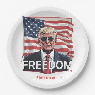 Plato De Papel Libertad patriótica para dejar anidar la libertad