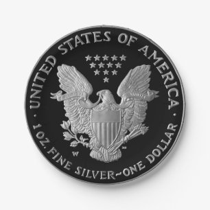 Plato De Papel Liberty Silver Dollar Tail 2006