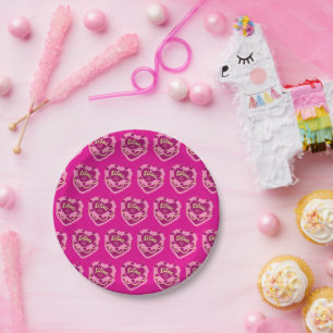 Plato De Papel Libra Zodiac Coquette Heart Birthday Cake