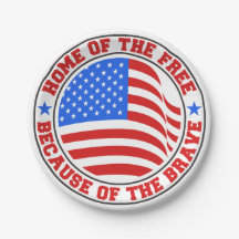 Libre Por El Valiente Blanco Rojo Y Azul 4 De Juli