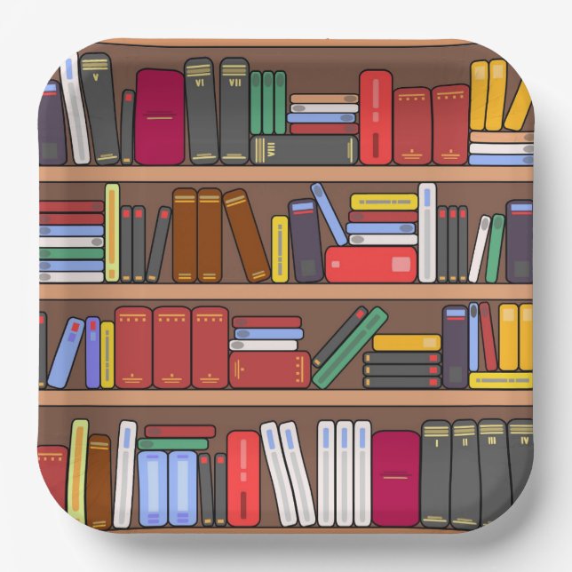 Plato De Papel Libros (Anverso)