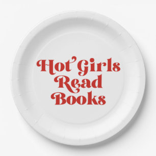 Plato De Papel Libros de lectura de Chicas calientes