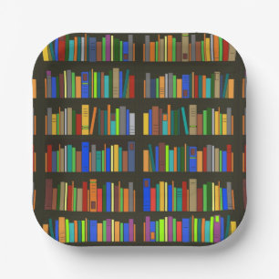 Plato De Papel Libros Librerías Diseñar Placas de papel