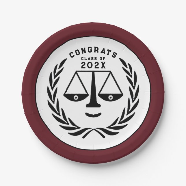 Plato De Papel Licenciatura en Derecho 2025 (Anverso)