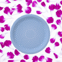 Plato De Papel Light Blue Faux Tulle Design