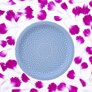 Plato De Papel Light Blue Faux Tulle Design