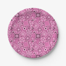 Lil' Cowgirl Baby Shower Pink Bandanna Placas