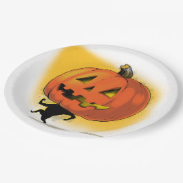 Plato De Papel Lil' Pumpkin Head