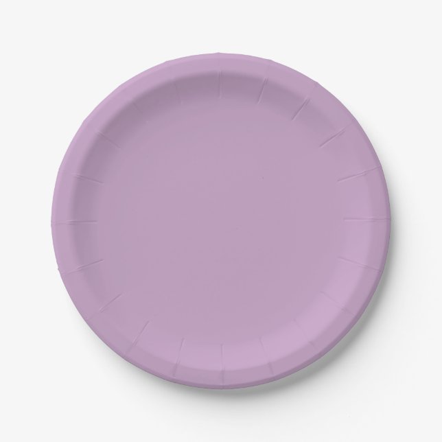 Plato De Papel Lilac (Anverso)