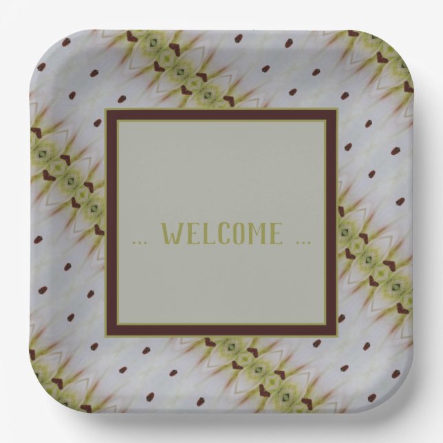 Plato De Papel Lime Green Acentued (Anverso)