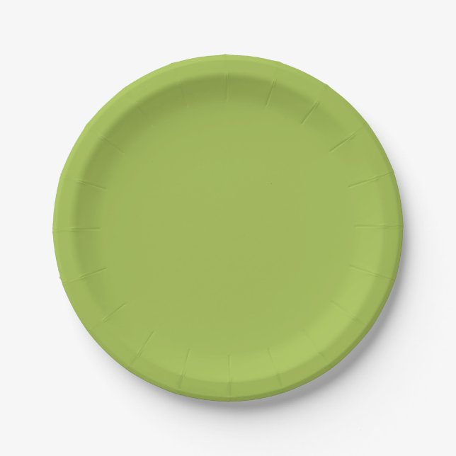 Plato De Papel Lime Green Fiesta (Anverso)