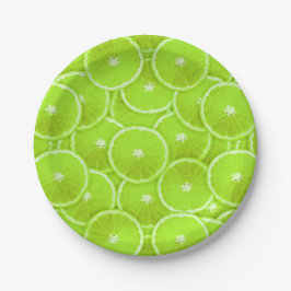 Plato De Papel Lime Slices