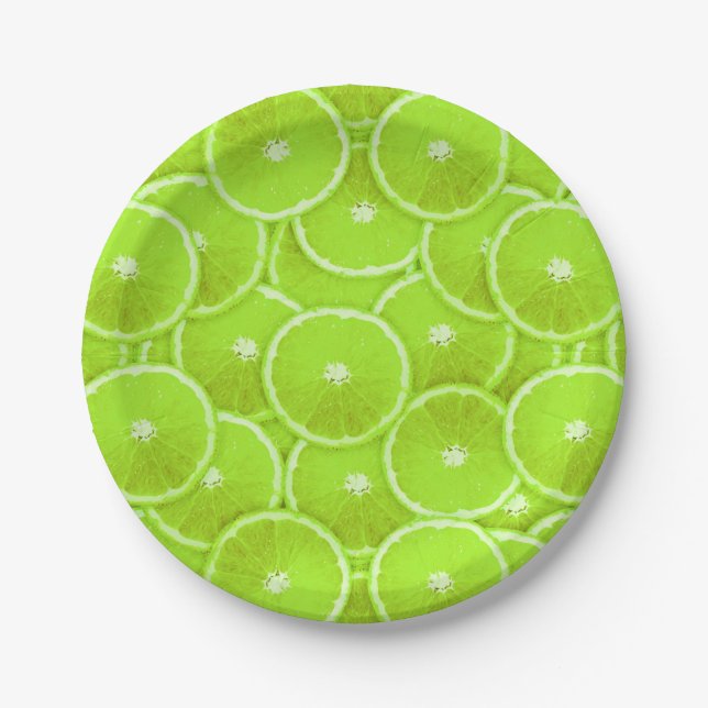 Plato De Papel Lime Slices (Anverso)