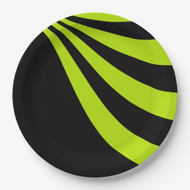 Plato De Papel Lime Wave (Anverso)