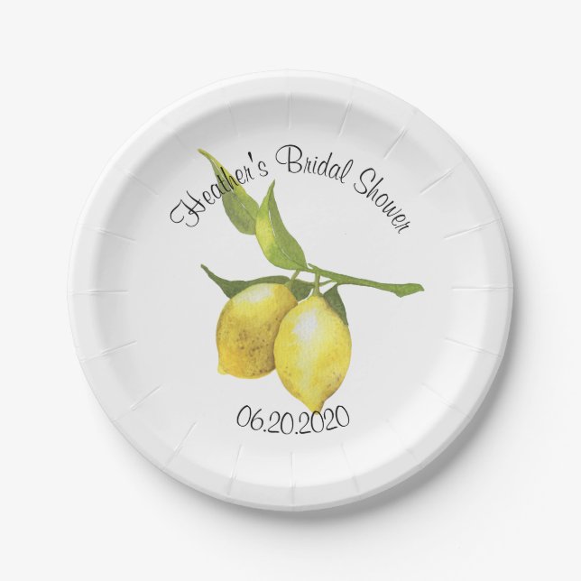 Plato De Papel Limón (Anverso)