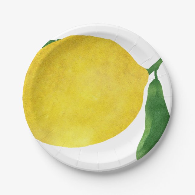 Plato De Papel Limón fresco (Anverso)