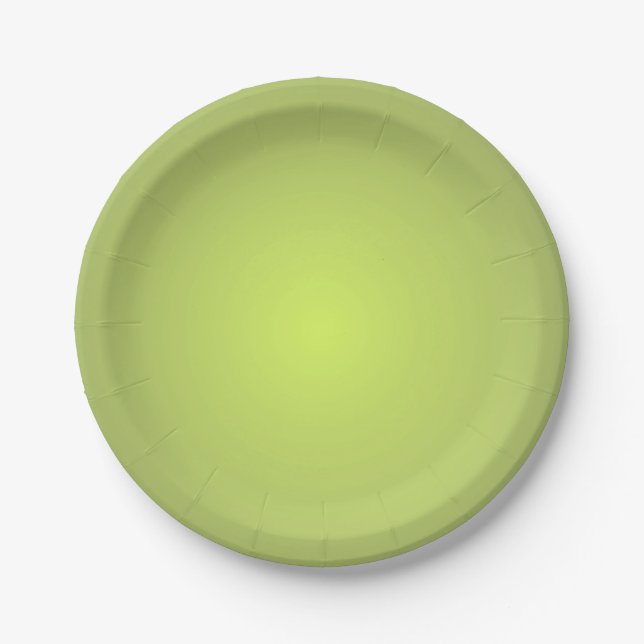 Plato De Papel Limón Lima Simple (Anverso)