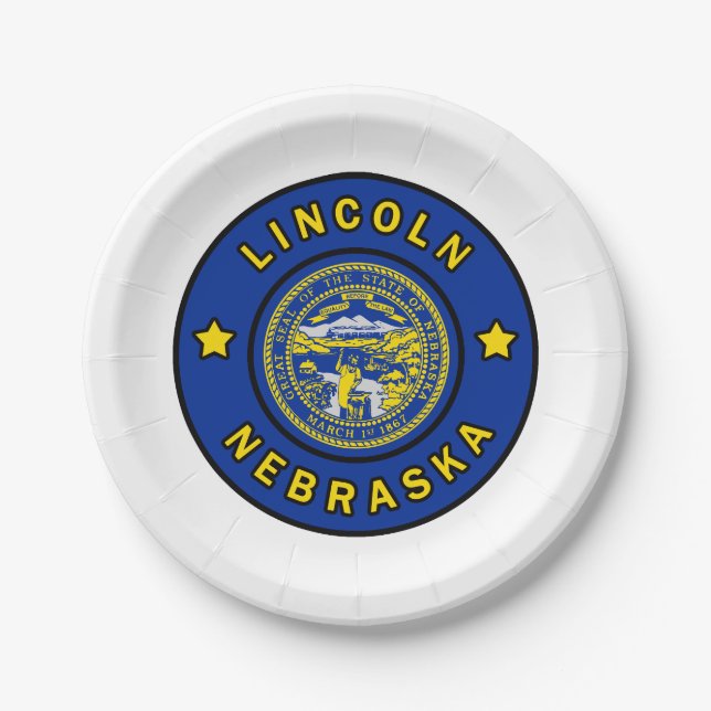 Plato De Papel Lincoln Nebraska (Anverso)