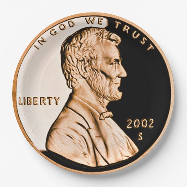 Plato De Papel Lincoln Penny s (Anverso)