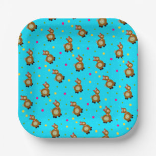 Plato De Papel Lindo alpaca