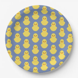 Plato De Papel lindo fiesta de BABY SHOWER ducky