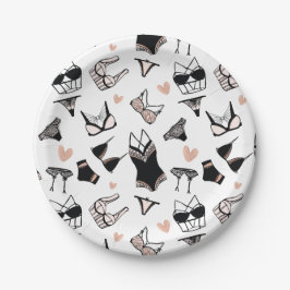 Plato De Papel Lingerie Bridal Shower Paper Plates