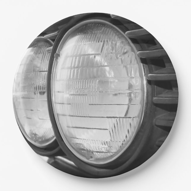 Plato De Papel Linternas de BMW del vintage (Anverso)