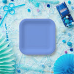 Plato De Papel Lirios de agua de Monet Mezcla y combina<br><div class="desc">Lirios de agua,  1919 famosa pintura de Claude Monet,  con colores sólidos coordinados rosa-púrpura y azul de Monet,  listos para mezclar y combinar.</div>