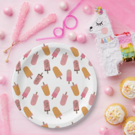 Plato De Papel Listo para hacer que las partículas de Baby Shower