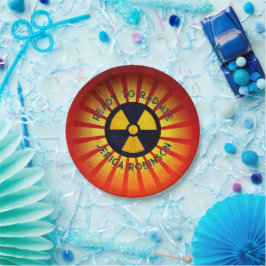 Plato De Papel Listo para radiación de graduación