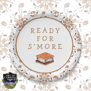 Plato De Papel Listo para S'more Picnic