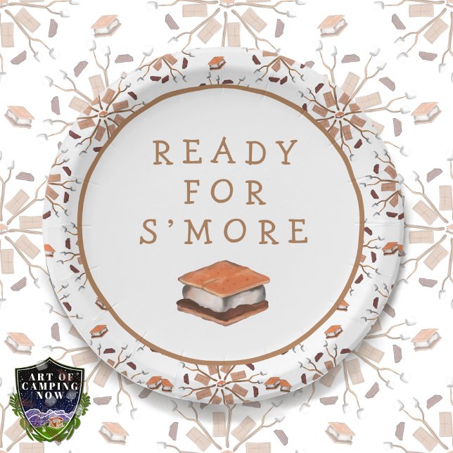 Plato De Papel Listo para S'more Picnic (Subido por el creador)