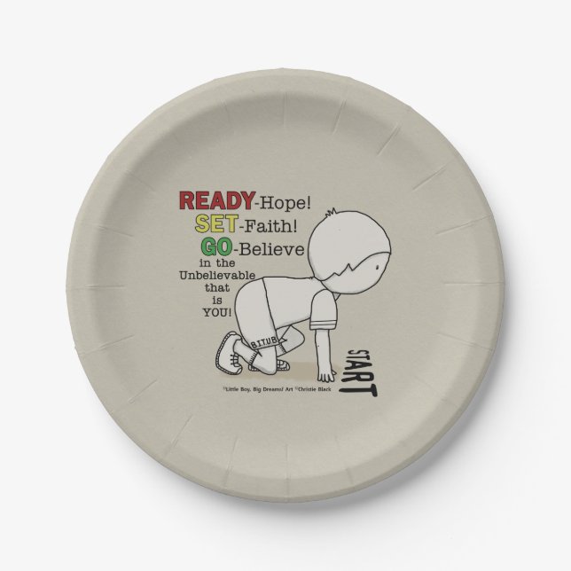 Plato De Papel ¡Listo, Prepárate, Ve Cree! (Anverso)