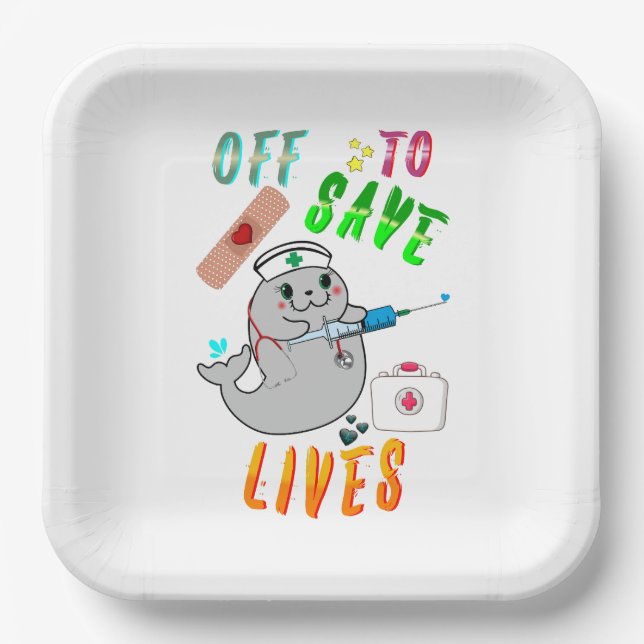 Plato De Papel Listos Para Salvar Vidas (Anverso)