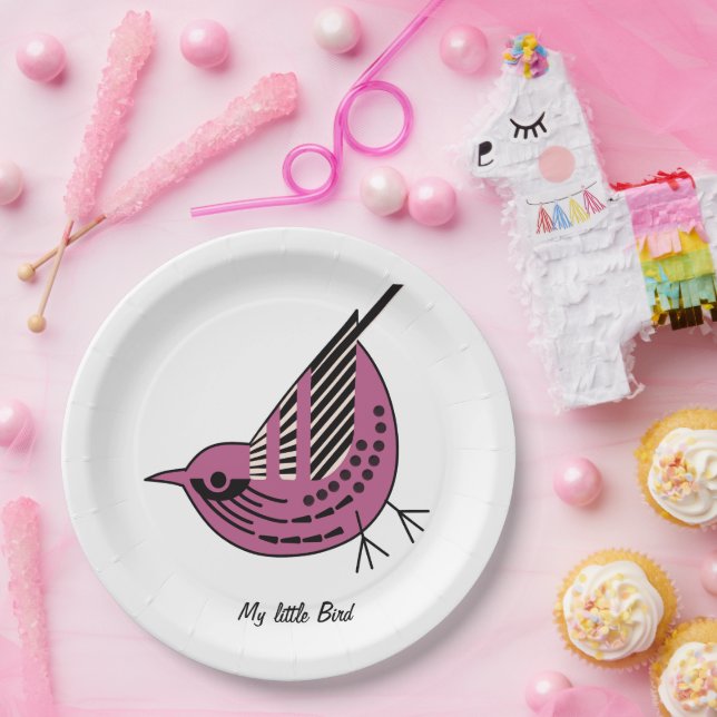 Plato De Papel Litte Birdy (Fiesta)
