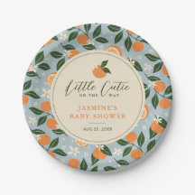 Little Cutie Naranja Citrus Baby Shower