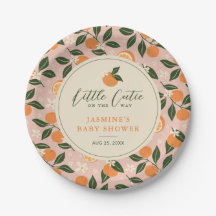 Little Cutie Naranja Citrus Baby Shower