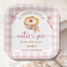 Little Cutie Pie Baby Shower Chica Pink