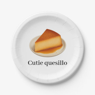 Plato De Papel Little Cutie quesillo Autumn deja Baby Shower