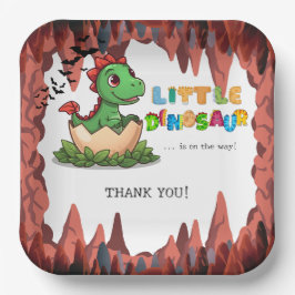 Plato De Papel Little Dinosaur Is on the Way