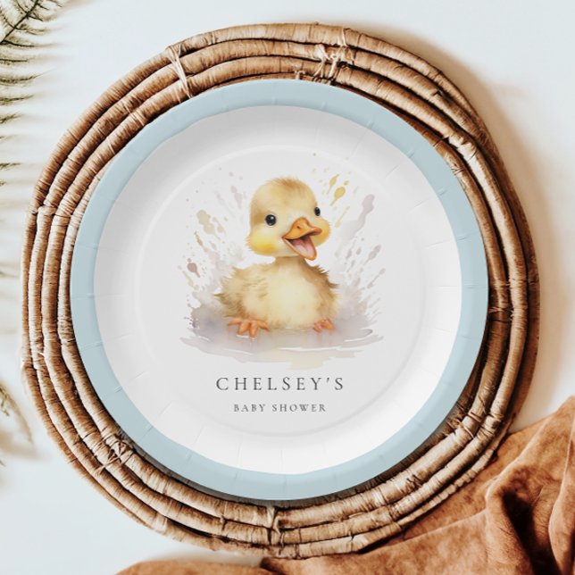Plato De Papel Little Duckling Baby Shower (Subido por el creador)