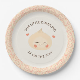Plato De Papel Little Dumpling Dim Sum Baby Shower