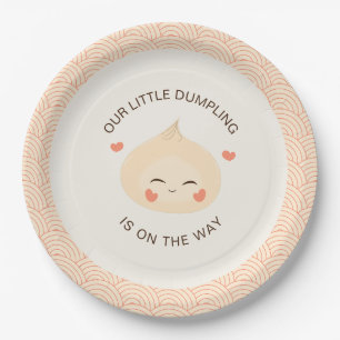 Plato De Papel Little Dumpling Dim Sum Baby Shower