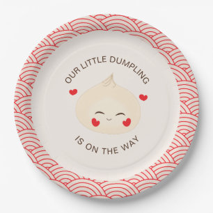 Plato De Papel Little Dumpling Dim Sum Baby Shower